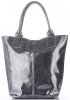 Kožené kabelka shopper bag Vittoria Gotti iron V6141